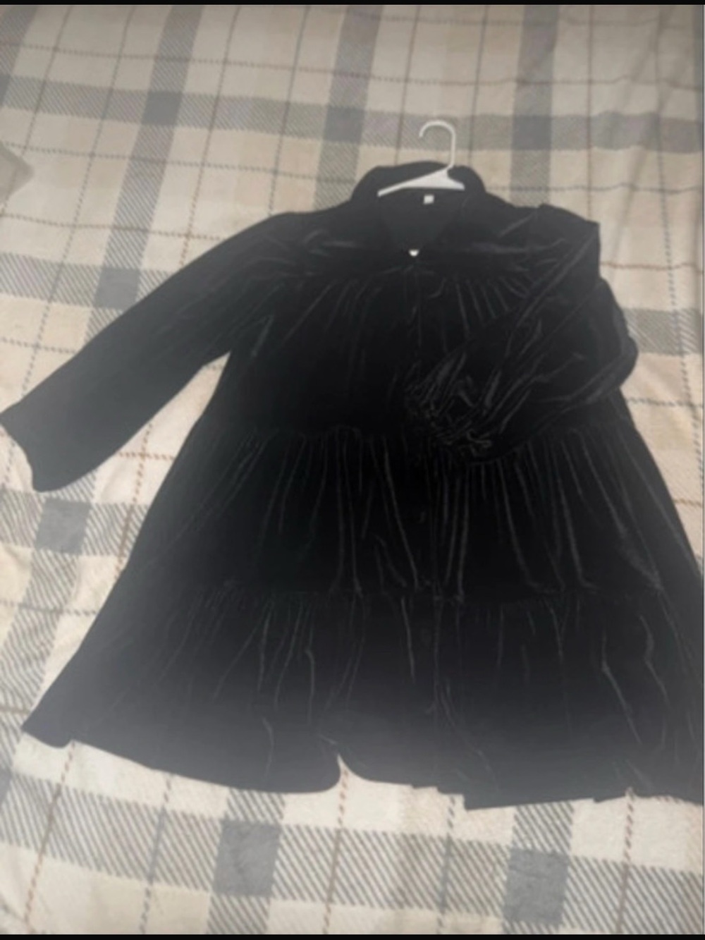 Grunge collared button up dress